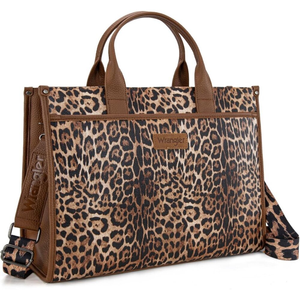 Wrangler Laptop Bag for Women 15.6 Inch Vintage Work Tote Bag for Business Brief